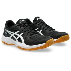 Asics Upcourt 6 Womens Size 8 Sneakers Black White Volleyball Shoes - NEW